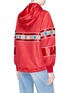 Back View - Click To Enlarge - GUCCI - 'Magnetismo' ribbon net hooded jacket