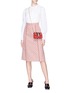 Figure View - Click To Enlarge - GUCCI - Pleated front crinkled shirt