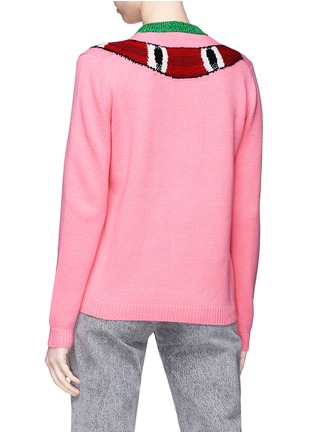 Back View - Click To Enlarge - GUCCI - Kingsnake intarsia wool sweater