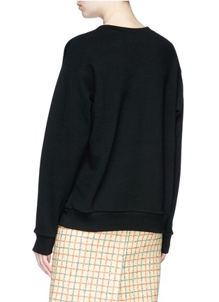 Back View - Click To Enlarge - GUCCI - 'Bugs Bunny' logo print oversized sweatshirt