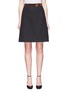 Main View - Click To Enlarge - GUCCI - Logo buckle belted skirt
