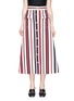 Main View - Click To Enlarge - GUCCI - Variegated stripe denim A-line skirt