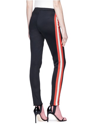 Back View - Click To Enlarge - GUCCI - Logo stripe outseam stirrup leggings