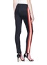 Back View - Click To Enlarge - GUCCI - Logo stripe outseam stirrup leggings