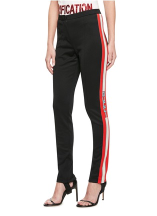 Main View - Click To Enlarge - GUCCI - Logo stripe outseam stirrup leggings