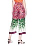 Back View - Click To Enlarge - GUCCI - 'Poppy Garden' print silk satin pyjama culottes