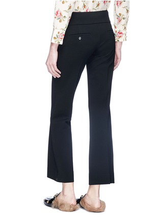 Back View - Click To Enlarge - GUCCI - GG buckle cropped pants