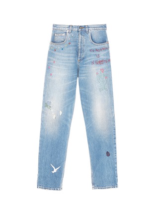 Main View - Click To Enlarge - GUCCI - Embroidered jeans