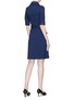 Figure View - Click To Enlarge - GUCCI - Belted tiger button cady dress