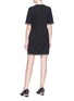 Figure View - Click To Enlarge - GUCCI - Web stripe tiger button jersey dress