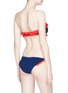 Back View - Click To Enlarge - HUNZA G - 'Lucille' ruffle trim seersucker bikini set