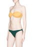 Figure View - Click To Enlarge - HUNZA G - 'Jean' seersucker bikini set