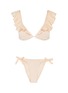 Main View - Click To Enlarge - HUNZA G - 'Bonita' ruffle seersucker bikini set