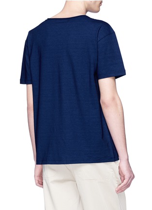 Back View - Click To Enlarge - EIDOS - Raw edge collar T-shirt