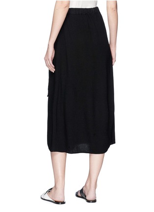 Back View - Click To Enlarge - JAMES PERSE - Belted drape midi skirt