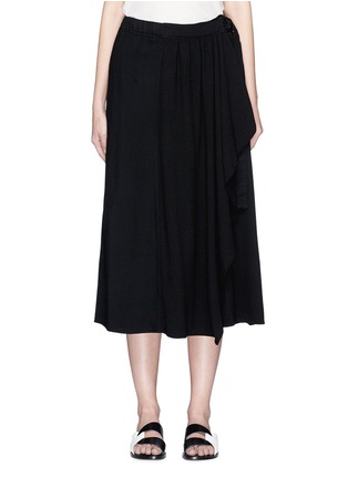 Main View - Click To Enlarge - JAMES PERSE - Belted drape midi skirt