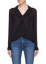 Main View - Click To Enlarge - L'AGENCE - 'Rita' drape overlapped front silk blouse