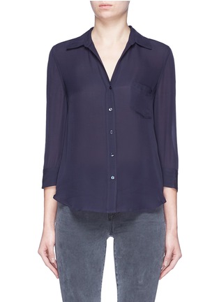 Main View - Click To Enlarge - L'AGENCE - 'Ryan' silk georgette blouse