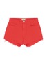 Main View - Click To Enlarge - L'AGENCE - 'Ryland' frayed cuff denim shorts
