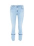 Main View - Click To Enlarge - J BRAND - 'Ruby' raw split cuff cropped cigarette jeans