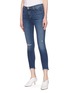 Front View - Click To Enlarge - J BRAND - 'Alana' distressed cropped skinny jeans