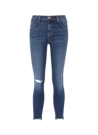 Main View - Click To Enlarge - J BRAND - 'Alana' distressed cropped skinny jeans
