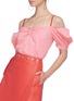 Detail View - Click To Enlarge - STAUD - 'Ruby' puffed sleeve off-shoulder top