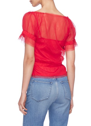Back View - Click To Enlarge - STAUD - 'Sweeny' tulle top