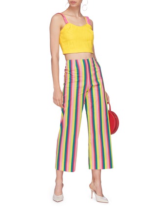 Figure View - Click To Enlarge - STAUD - 'Maui' stripe culottes