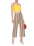 Figure View - Click To Enlarge - STAUD - 'Maui' stripe culottes