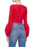 Back View - Click To Enlarge - STAUD - 'Monica' balloon sleeve cropped top