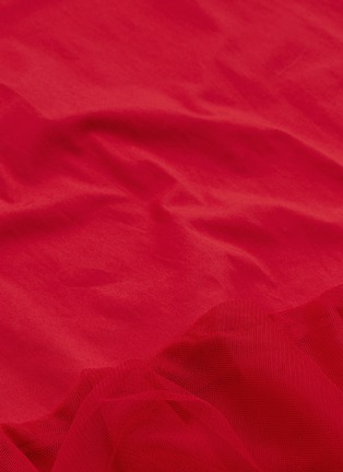 Detail View - Click To Enlarge - STAUD - 'Langdon' tie strap tulle peplum dress