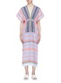 Main View - Click To Enlarge - LEM LEM - 'Sofia' geometric stripe kaftan dress