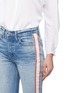Detail View - Click To Enlarge - GRLFRND - 'Karolina' stripe outseam jeans