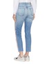 Back View - Click To Enlarge - GRLFRND - 'Karolina' stripe outseam jeans