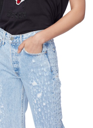 Detail View - Click To Enlarge - GRLFRND - 'Helena' distressed jeans