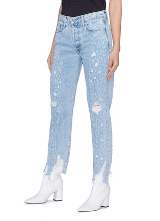 Front View - Click To Enlarge - GRLFRND - 'Helena' distressed jeans