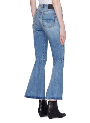 Back View - Click To Enlarge - R13 - 'Caddy' flared cuff jeans