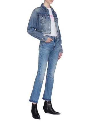 Figure View - Click To Enlarge - R13 - 'Caddy' flared cuff jeans