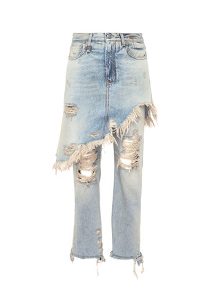 Main View - Click To Enlarge - R13 - 'Double Classic' skirt overlay jeans