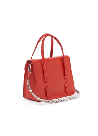 Figure View - Click To Enlarge - ALAÏA - Chain leather satchel bag