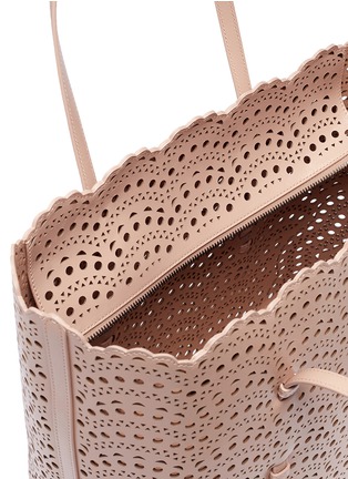 Detail View - Click To Enlarge - ALAÏA - 'Vienne' lasercut leather tote