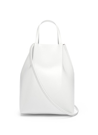 Main View - Click To Enlarge - ALAÏA - 'Vienne' stud strap leather gusset bucket bag