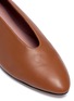 Detail View - Click To Enlarge - PEDDER RED - 'Abby' choked-up leather ballerinas