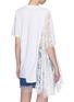 Back View - Click To Enlarge - DRY CLEAN ONLY - 'Dain' Chantilly lace panel graphic print T-shirt