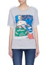Main View - Click To Enlarge - DRY CLEAN ONLY - 'Carling' tulle trim graphic print T-shirt