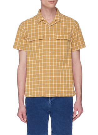 Main View - Click To Enlarge - 73387 - Windowpane check shirt