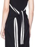 Detail View - Click To Enlarge - NORMA KAMALI - 'All In One' stripe sleeve convertible dress