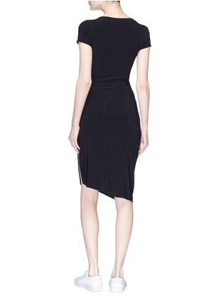 Back View - Click To Enlarge - NORMA KAMALI - Shirred jersey dress