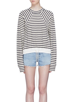 Main View - Click To Enlarge - BASSIKE - Stripe wool-cotton sweatshirt